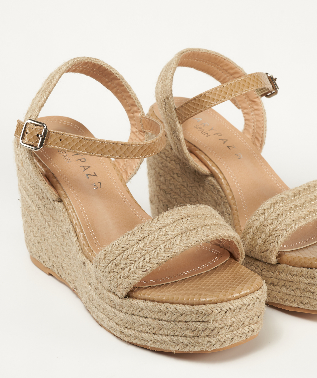 Sandalias cuñas esparto 